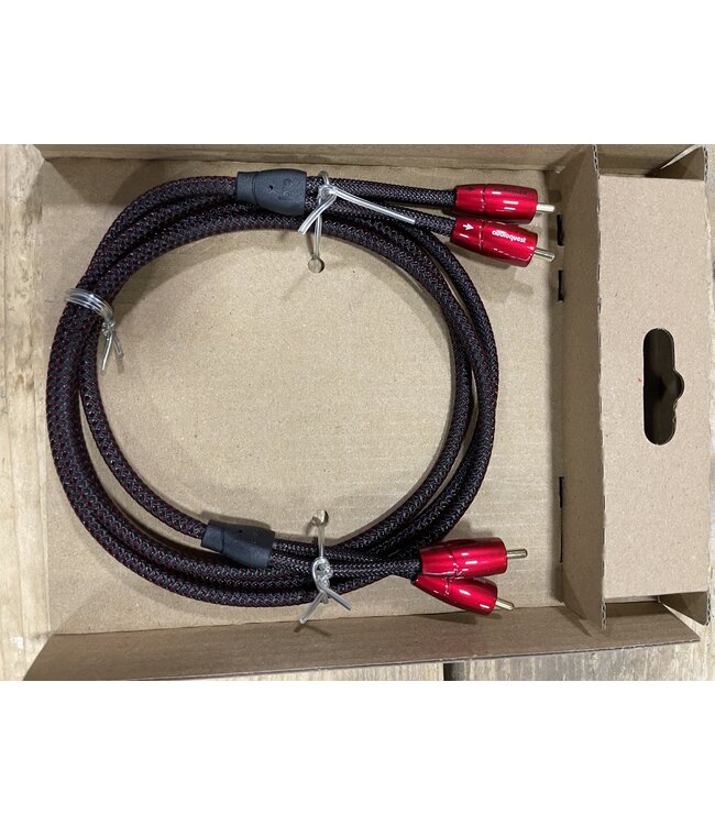 Audioquest Golden Gate RCA-RCA 1,5 Meter – PSC Geleiders, Foamed-PE Isolatie en NDS | Nieuw in Beschadigde Verpakking
