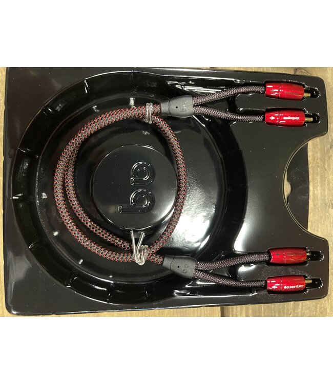 Audioquest Golden Gate RCA-RCA 0,6 Meter – PSC Geleiders, Foamed-PE Isolatie en NDS | Nieuw in Beschadigde Verpakking