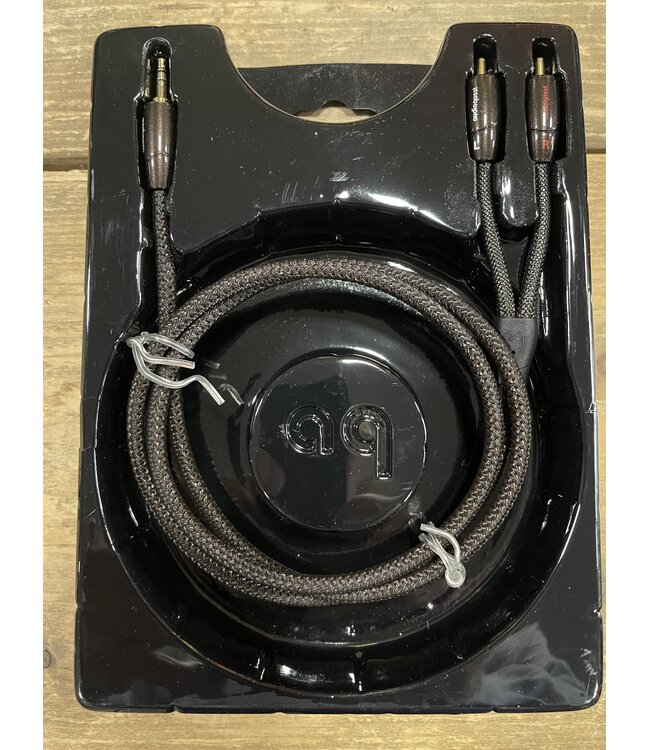 Audioquest Big Sur 3,5mm–RCA 1 Meter – PSC+ Geleiders, Foamed-PE Isolatie en NDS | Nieuw in Beschadigde Verpakking