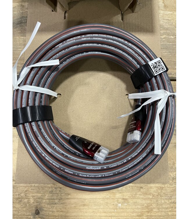 Audioquest Cherry Cola 48 HDMI 10 Meter – 48Gbps, 4K/8K, HDR en Level 4+ NDS | Nieuw in Beschadigde Verpakking