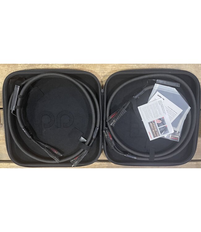 Audioquest William Tell Silver ZERO Luidsprekerkabel 2x 2 Meter – PSS & PSC+ Geleiders, ZERO-Tech en 72V DBS | Inruil – Absolute Nieuwstaat