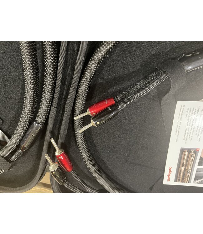 Audioquest William Tell Silver ZERO Luidsprekerkabel 2x 2 Meter – PSS & PSC+ Geleiders, ZERO-Tech en 72V DBS | Inruil – Absolute Nieuwstaat