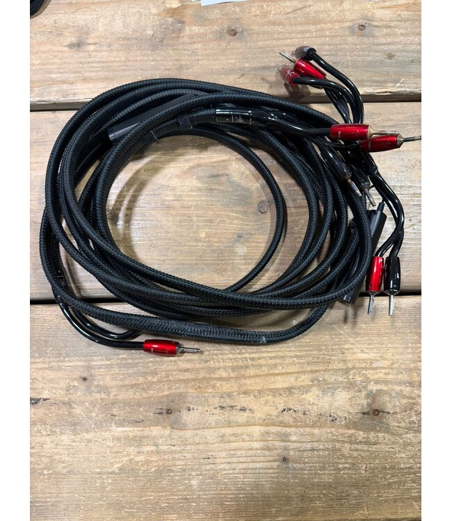 Audioquest Rocket 88 BiWire Luidsprekerkabel 2,5 Meter – PSC+ Geleiders, Dubbel Star-Quad Geometrie en DBS | Via Inruil Verkregen