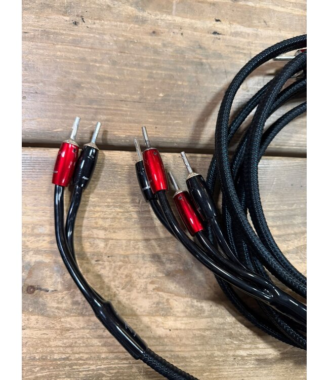Audioquest Rocket 88 BiWire Luidsprekerkabel 3 Meter – PSC+ Geleiders, Dubbel Star-Quad Geometrie en DBS | Via Inruil Verkregen