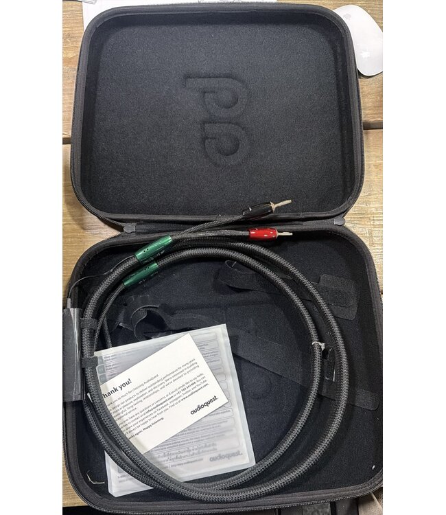 Audioquest Robin Hood ZERO Single Luidsprekerkabel 2 Meter – PSC+ Geleiders, ZERO-Tech en 72V DBS | Via Inruil – Levenslange Garantie