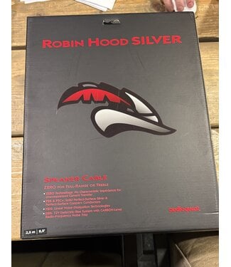 Audioquest AudioQuest Robin Hood Silver ZERO | Luidsprekerkabel | 2,5 Meter | Banaan-Banaan