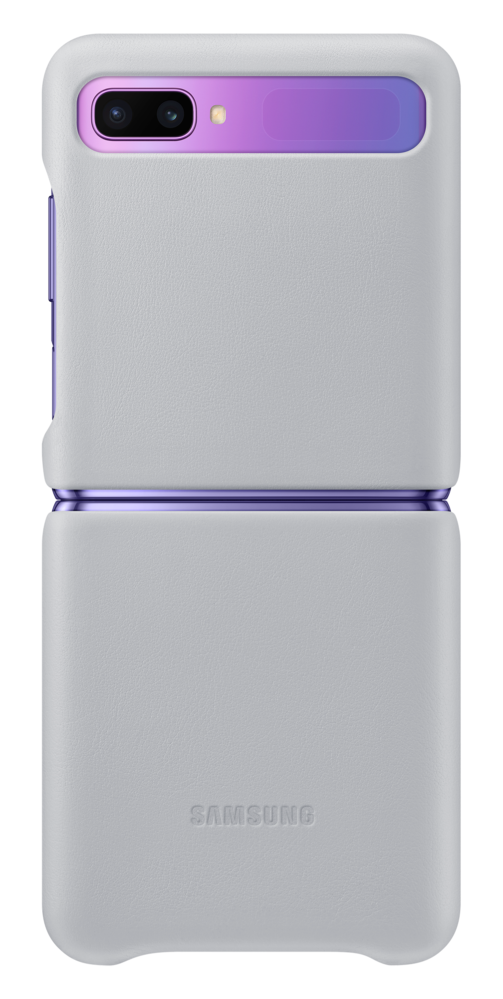 Galaxy Z Flip Leather Case EF-VF700 Silver