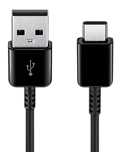 Galaxy USB Type C Cable EP-DG930 2 Cables, 1 Package Black