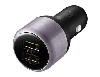 Autolader2 USB Fast Charging + USB-C KabelZwart