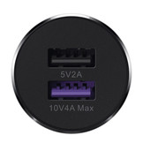 Car Charger | 2 USB Fast Charging 40W CP37 | Black