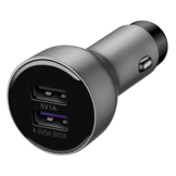 Autoladegerät | Super Charge USB AP38 + USB-C Kabel | Grau