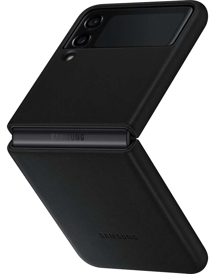Galaxy Z Flip3 5G Leren Hoesje EF-VF711 Zwart