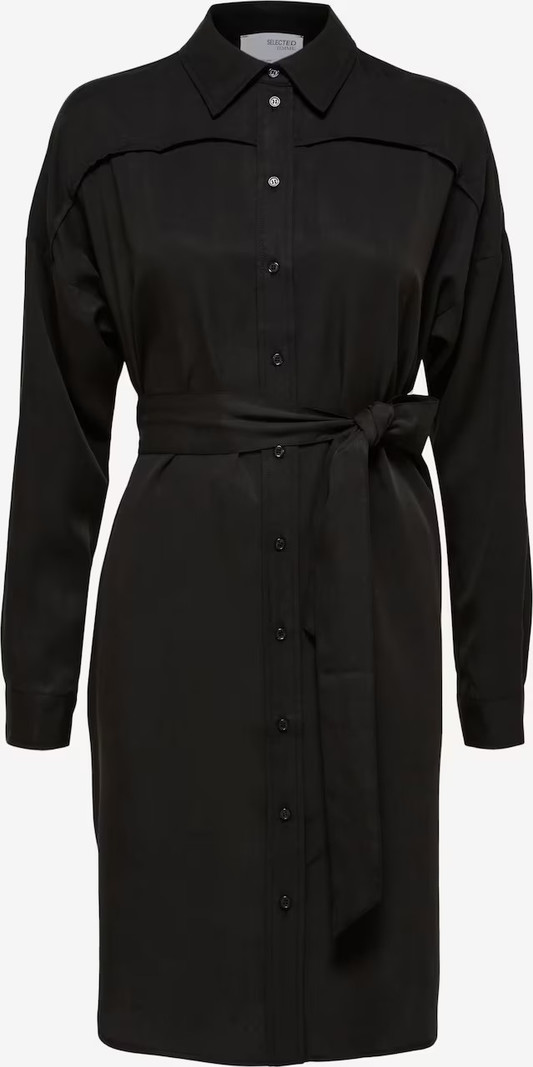 Selected Femme SLF Merisa jurk zwart