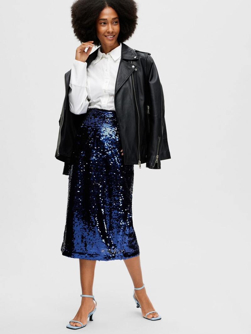 Selected femme rok zwart sale