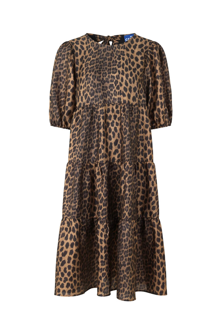 Cras Lilicras wijde jurk in luipaard motief