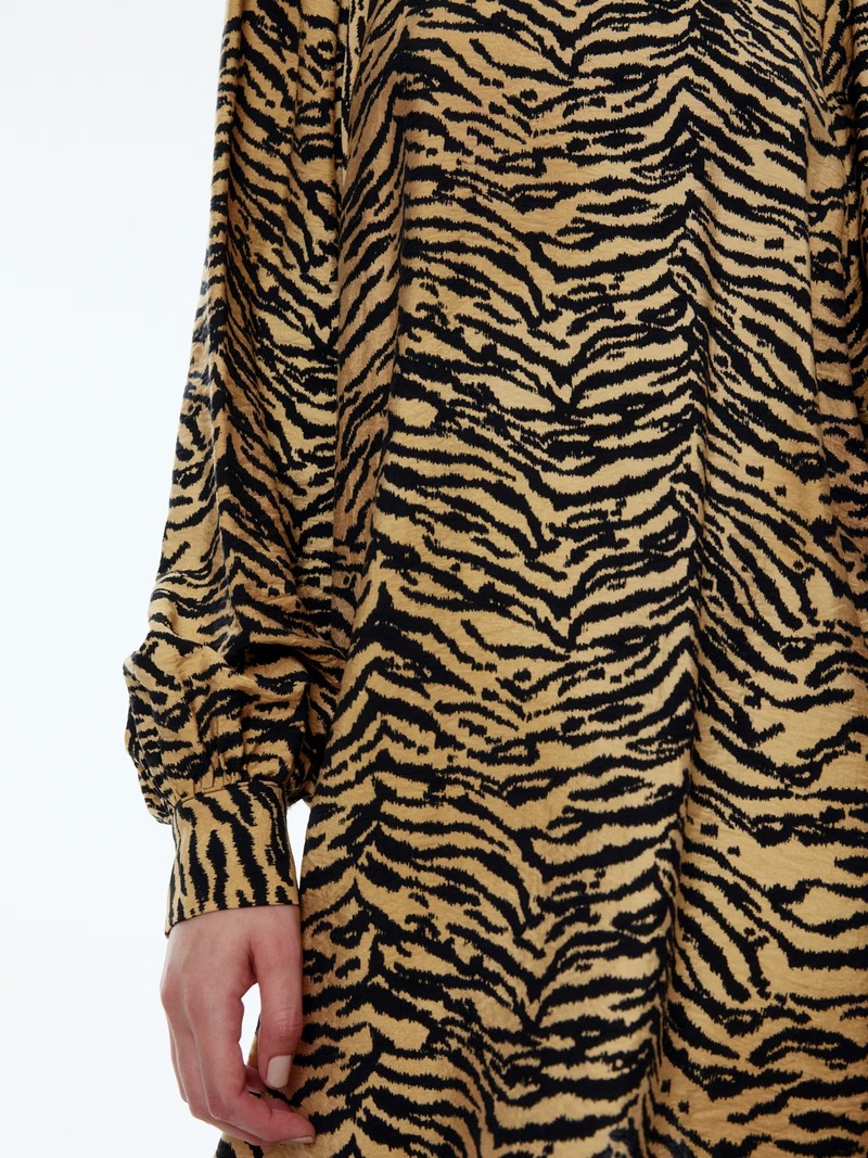 Edited Addie Dress Tiger Print