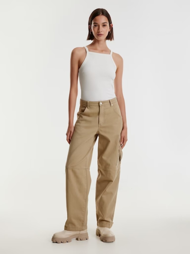 Edited Rieke twill broek beige