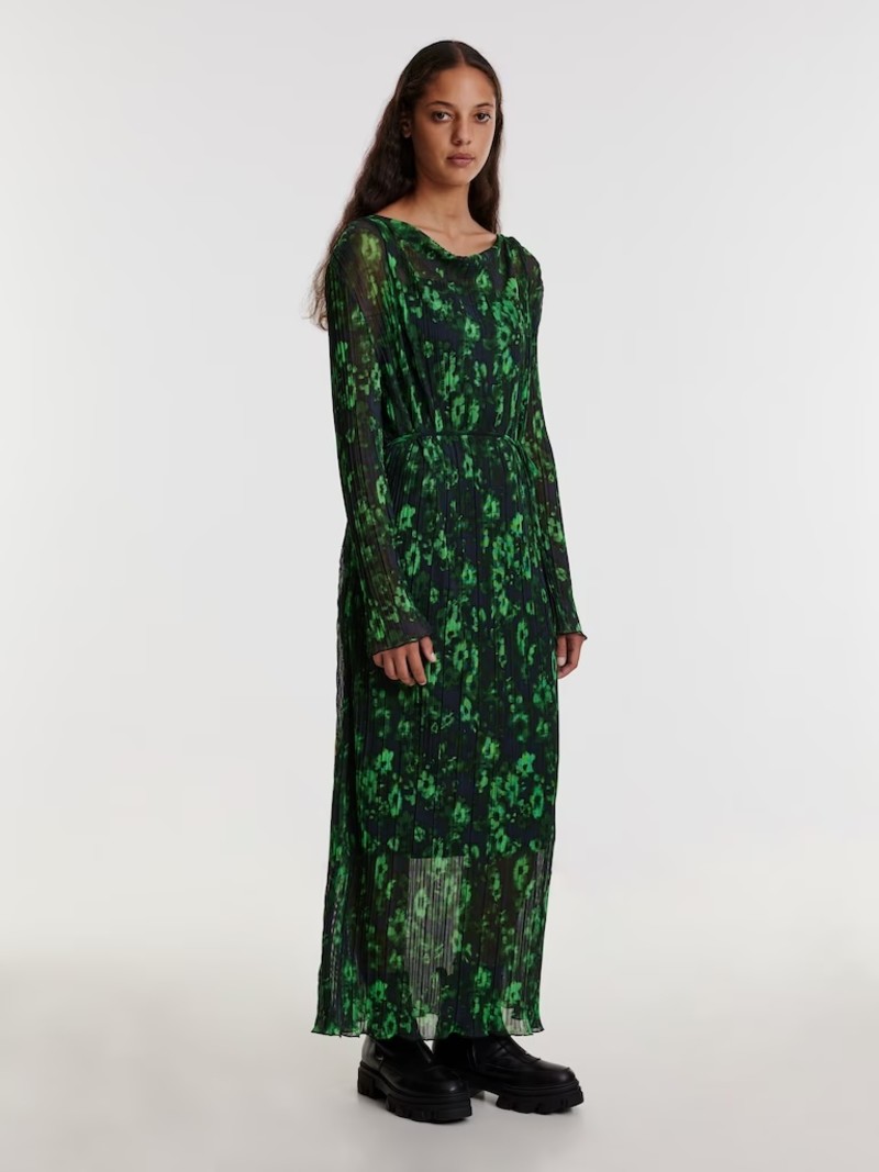 Edited Mika jurk met groene florale print