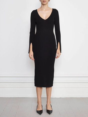 Notes Du Nord Christine Knitted Dress Black