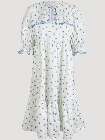 Notes Du Nord Francesca Jurk Bloemen print blauw