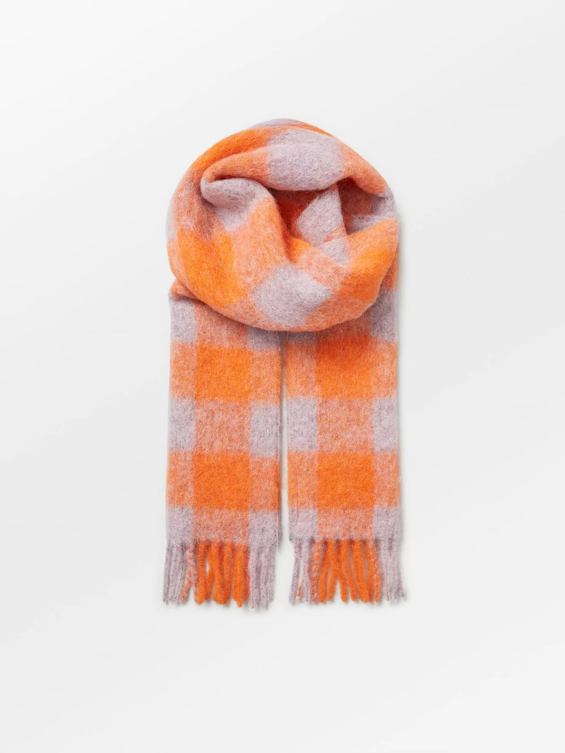 Beck Söndergaard Check Mincho Scarf Orange Purple