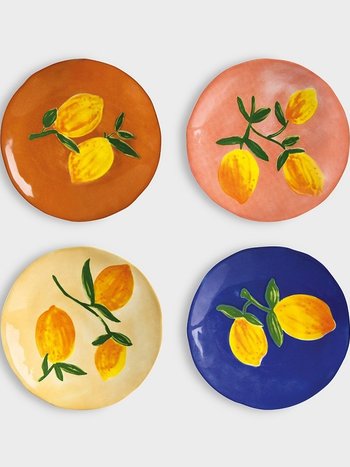 &Klevering Lemon plates set of 4