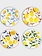 &Klevering Plate lemon twig set of 4