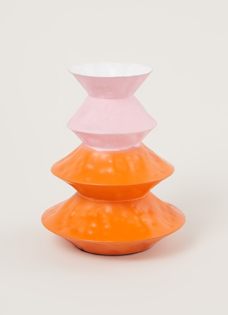 &Klevering Vase Origami Orange & Pink