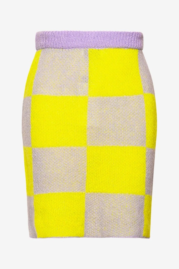 Noella Kiana Knit Skirt Lilac/Yellow