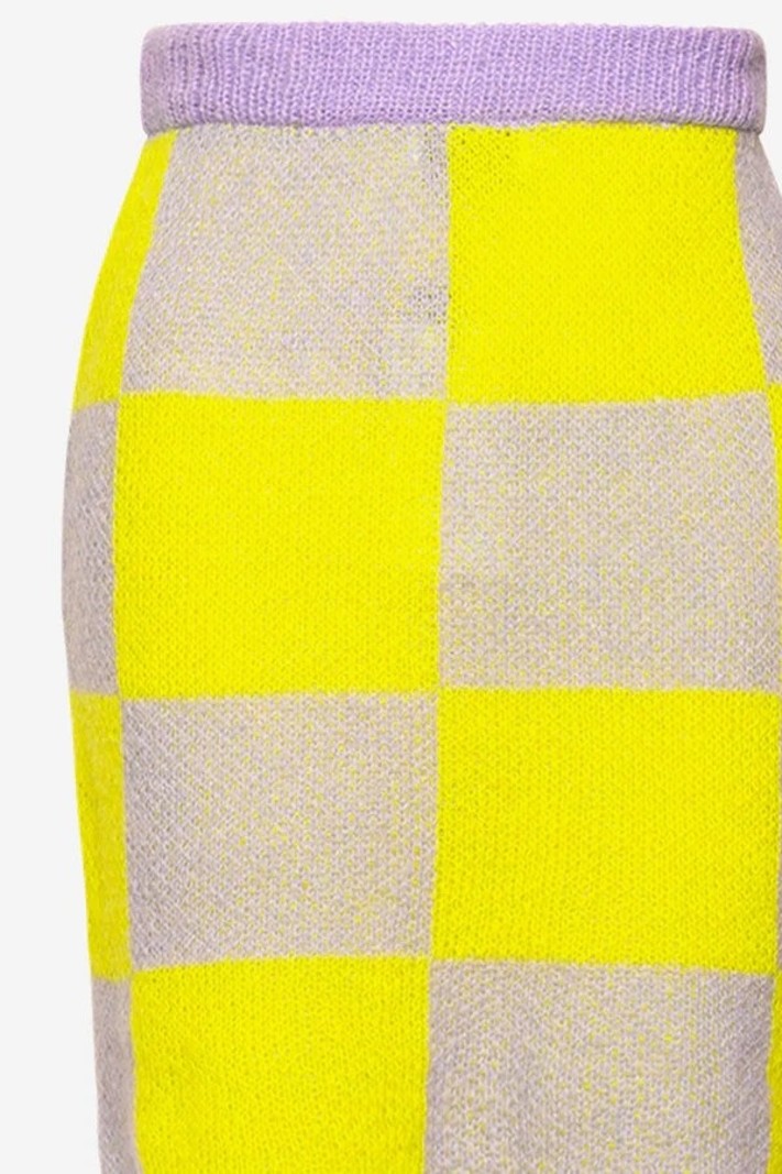 Noella Kiana Knit Skirt Lilac/Yellow