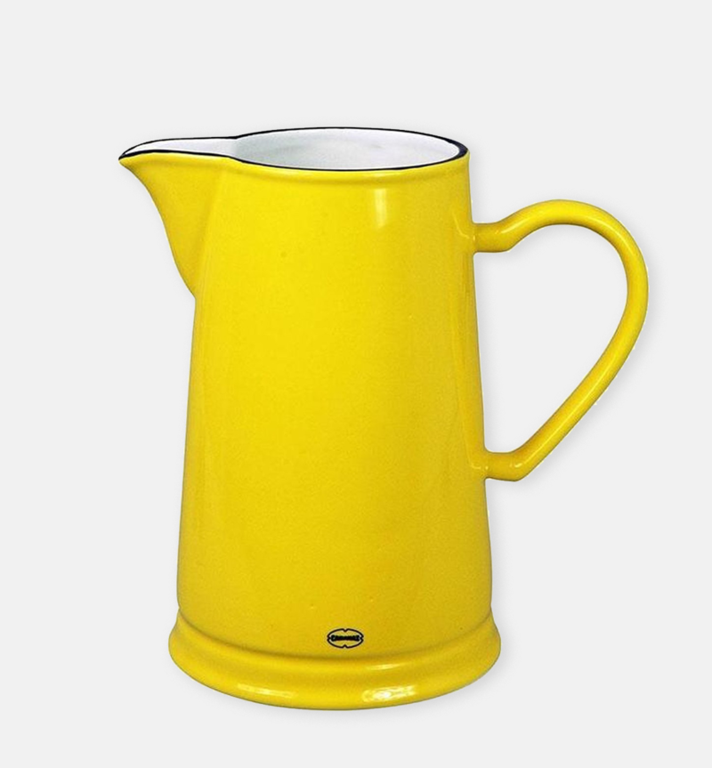 Cabanaz Ceramic retro jug yellow 1,6l