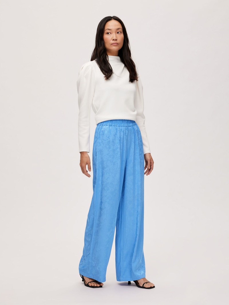 Selected Femme SLF Wide pant Ultramarine