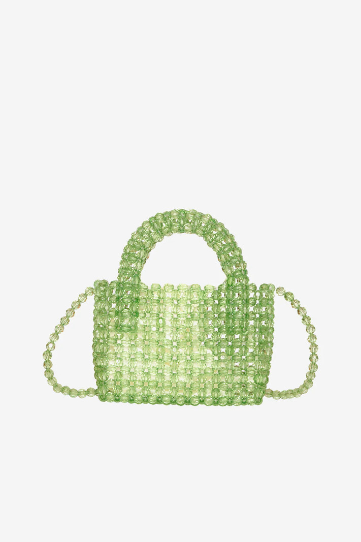 Noella Bead Crossbody Bag Green