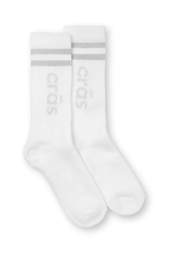 Cras Logo Sock Silver