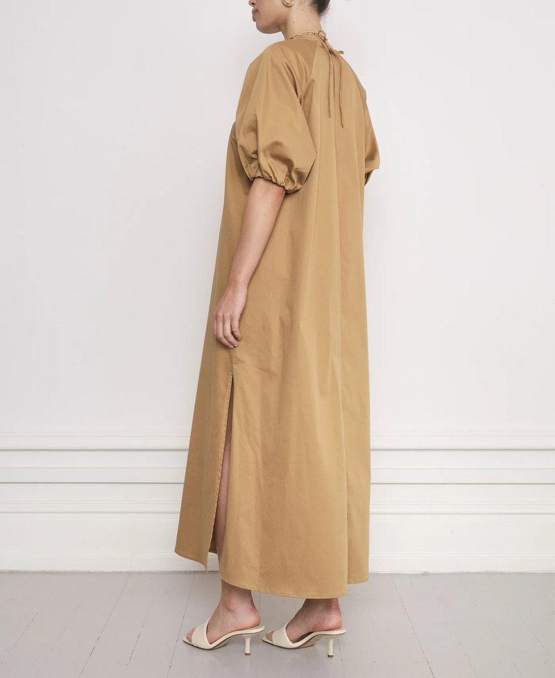 Notes Du Nord Giselle Loose Dress Golden Olive