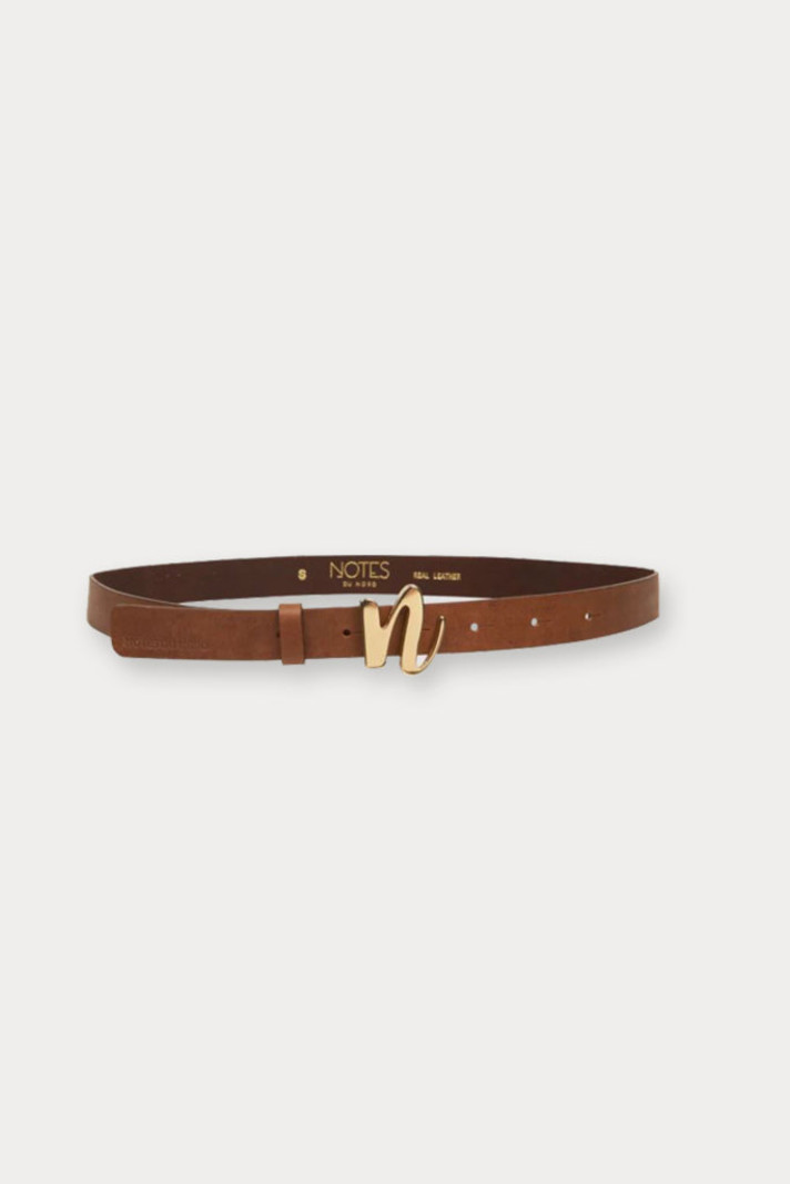 Notes Du Nord Fame Leather Belt Cognac