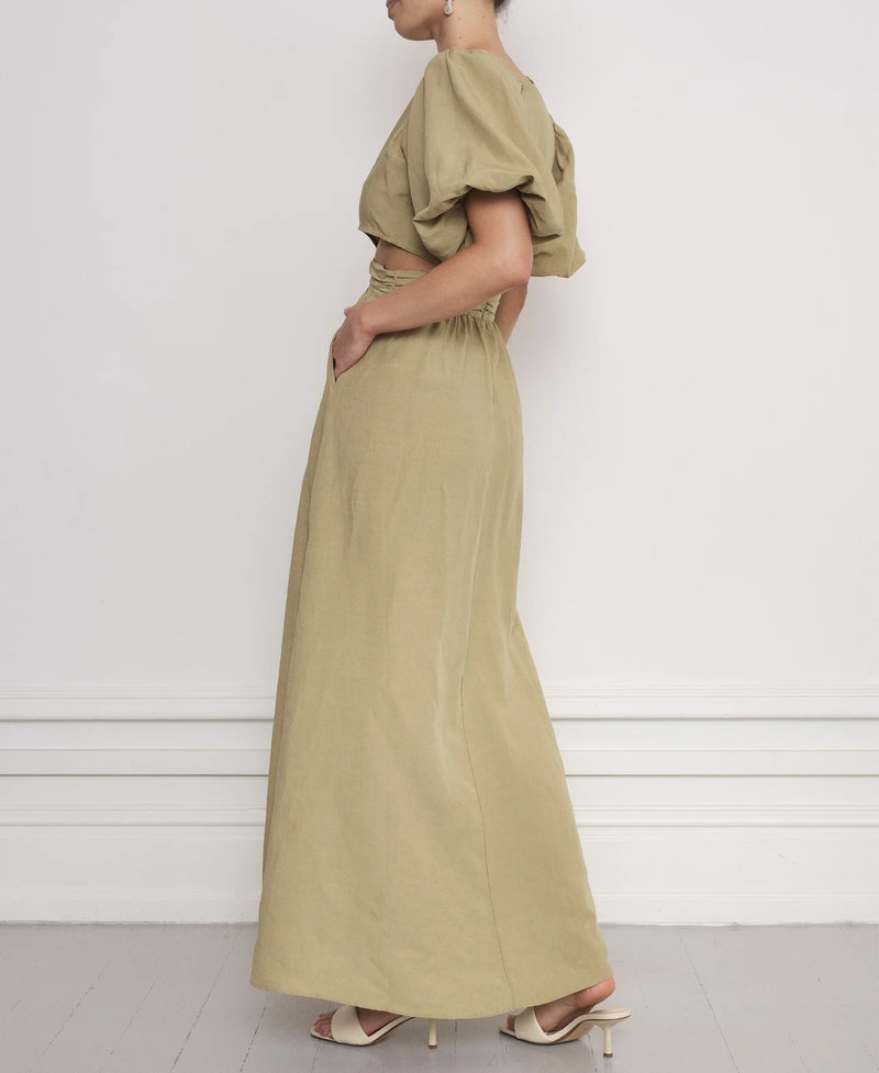 Notes Du Nord Gleena Maxi Dress Khaki