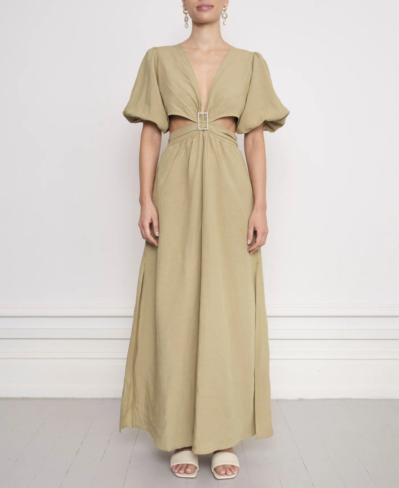 Notes Du Nord Gleena Maxi Dress Khaki