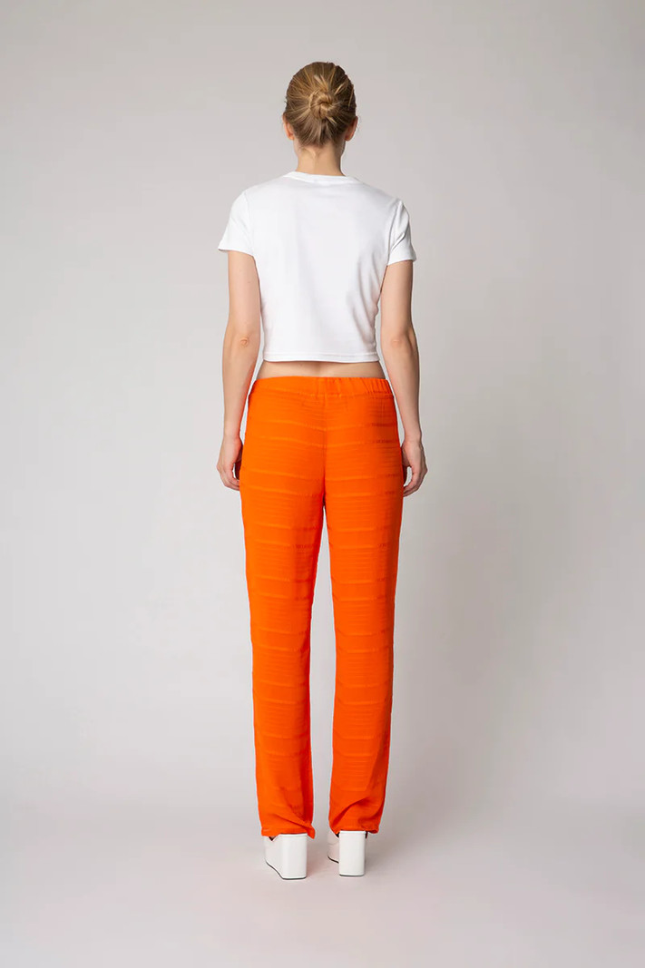 Gardenia Orange Wide Leg Pants