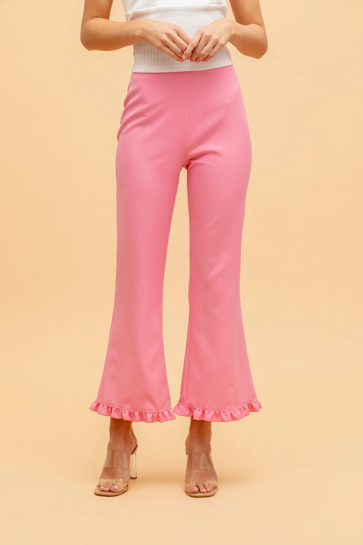 Lubna Frill Hem Pants Made From TENCEL™ 2023 | Buy Lubna Online | ZALORA  Hong Kong