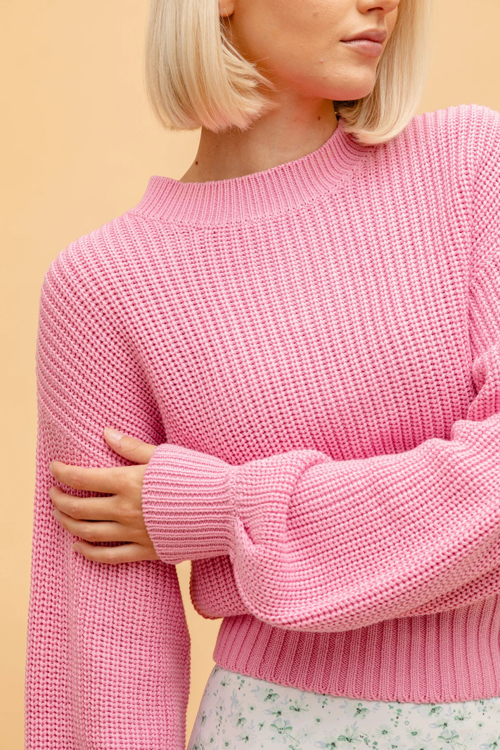 Rut & Circle Idun Knit Sweater Pink