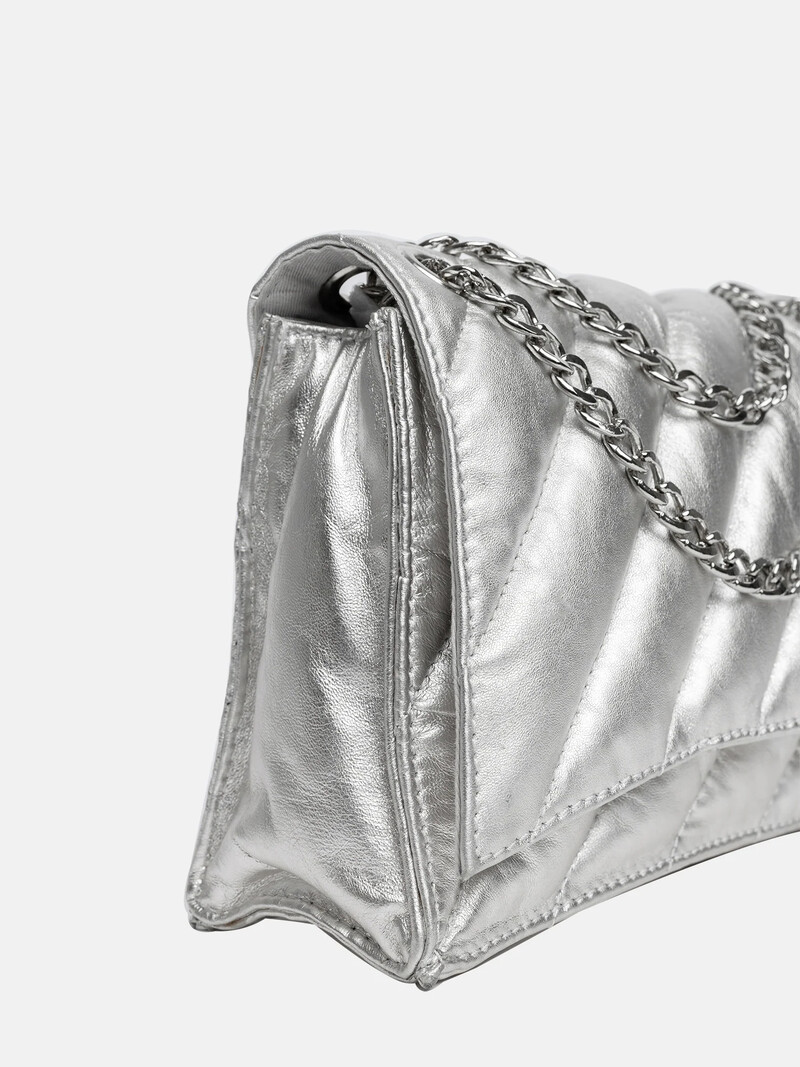 Stylism Stylism 34 Leather Bag Silver