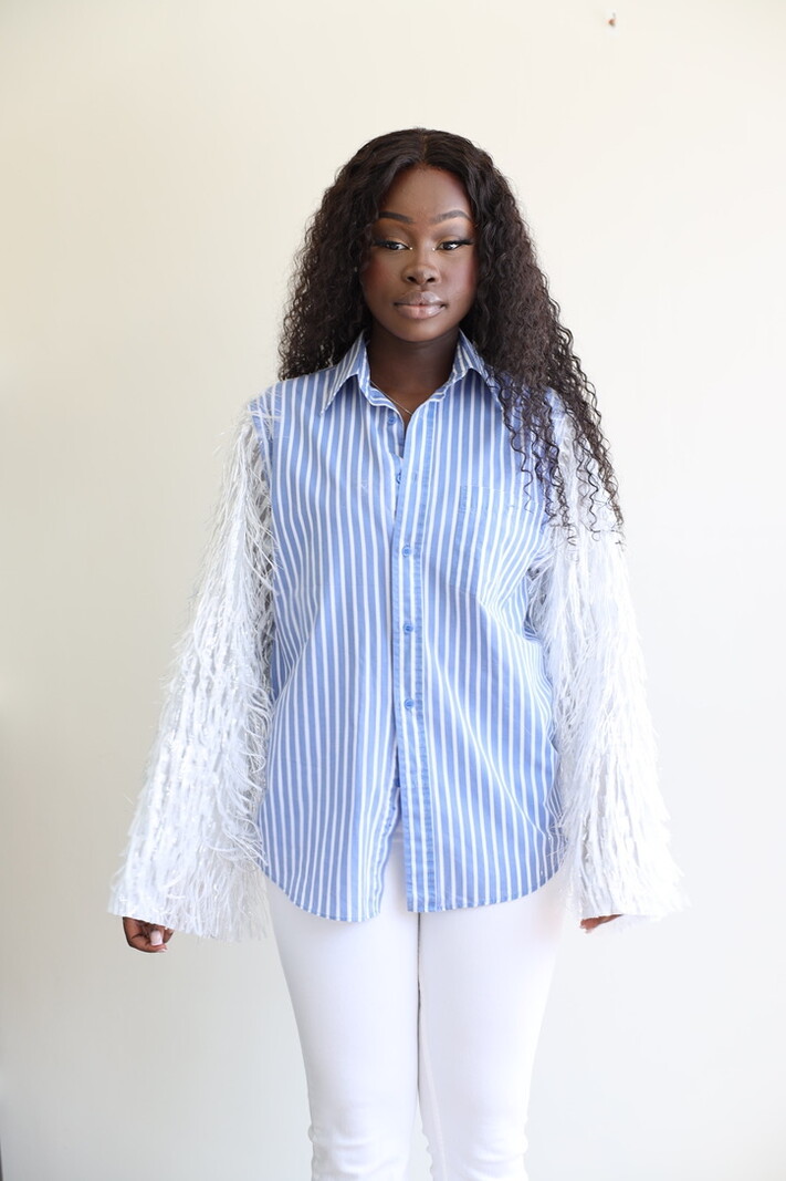 MM Pino Shirt Majé Blue Stripes Silver