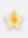 MM Lily Flower Hair clip White Yellow