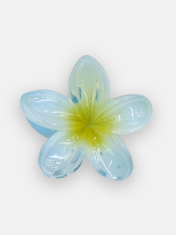 MM Lily Flower Hair clip Blue Yellow