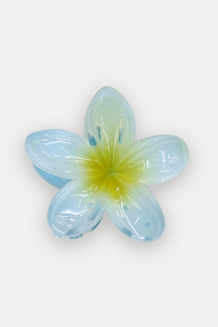 MM Lily Flower Hair clip Blue Yellow