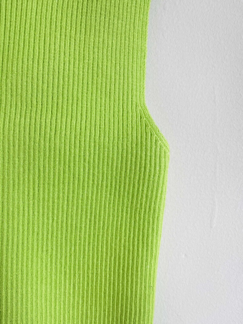 Lime Knit Top