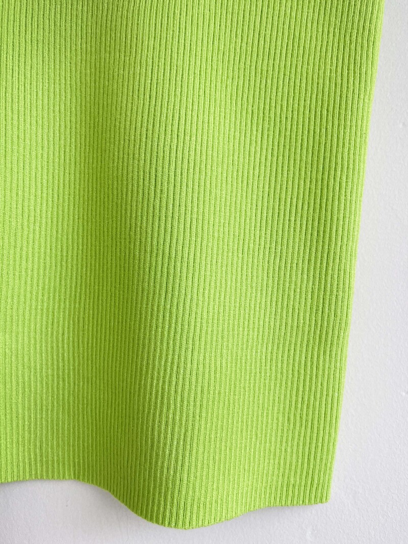 Lime Knit Top