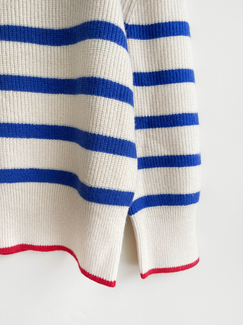 Knitwear Striped Blue