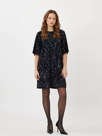 Moves Mandilana  Dress Sequins Black